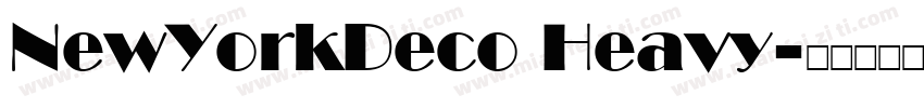NewYorkDeco Heavy字体转换